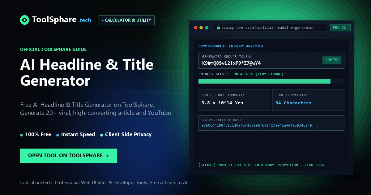 AI Headline & Title Generator: free online guide - ToolSphare Guide