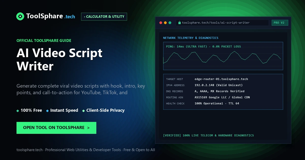 AI Video Script Writer: free online guide - ToolSphare Guide