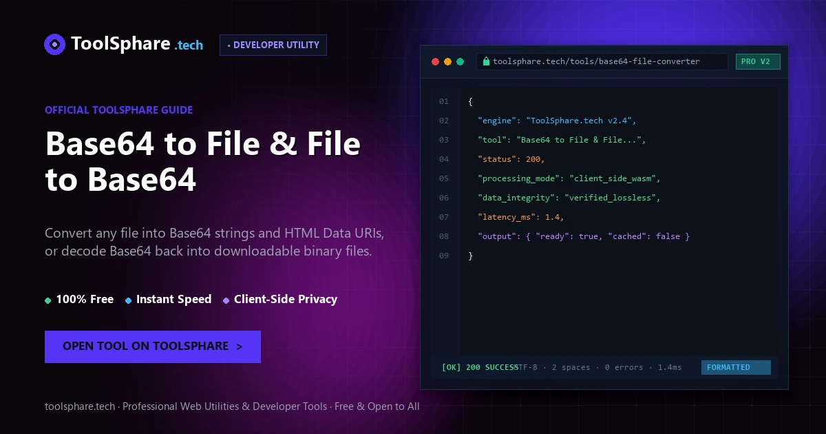 Base64 to File & File to Base64: free online guide - ToolSphare Guide
