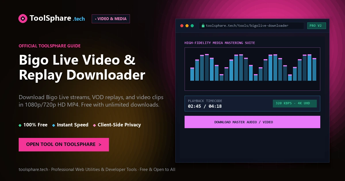 Bigo Live Video & Replay Downloader: free online guide - ToolSphare Guide