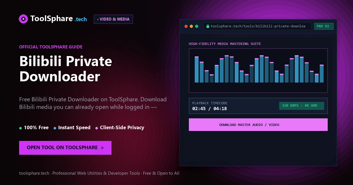 Bilibili Private Downloader: free online guide - ToolSphare Guide