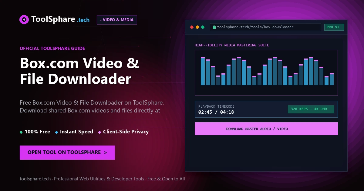 Box.com Video & File Downloader: free online guide - ToolSphare Guide