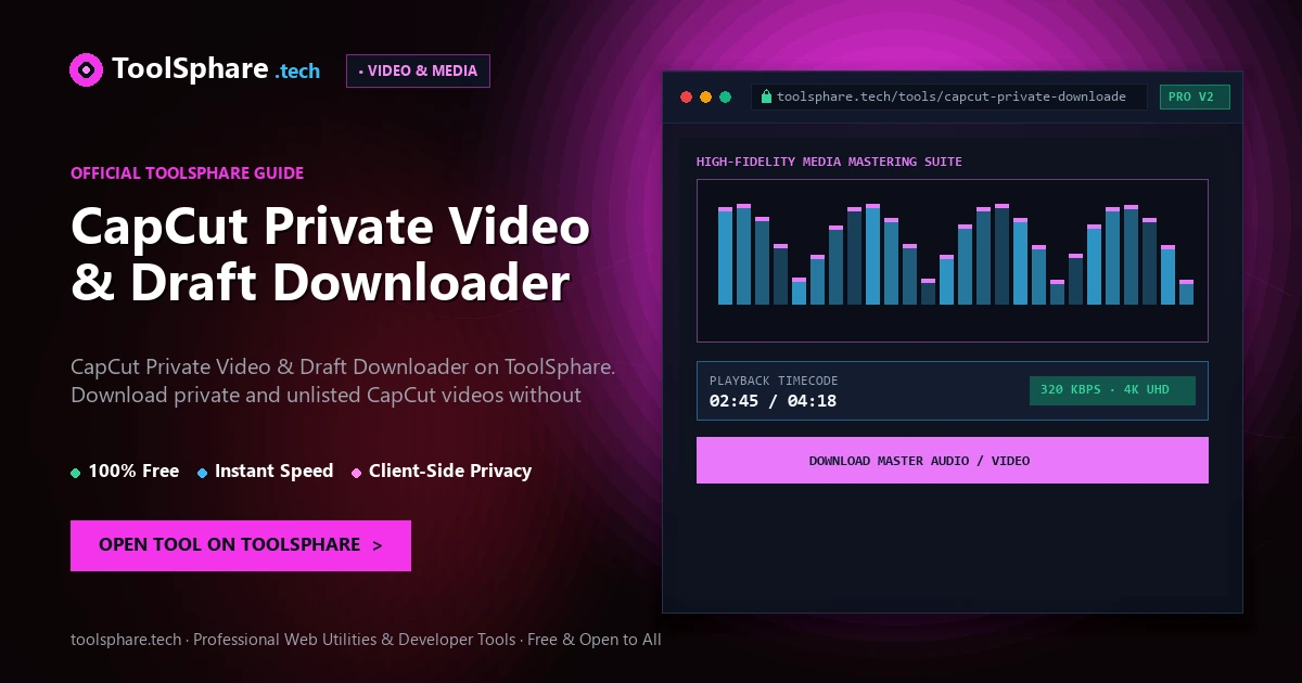 CapCut Private Video & Draft Downloader: free online guide - ToolSphare Guide