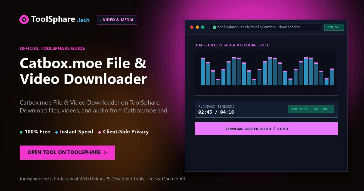 Catbox.moe File & Video Downloader: free online guide - ToolSphare Guide