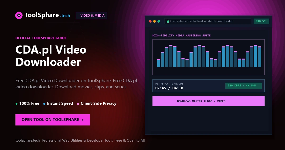 CDA.pl Video Downloader: free online guide - ToolSphare Guide