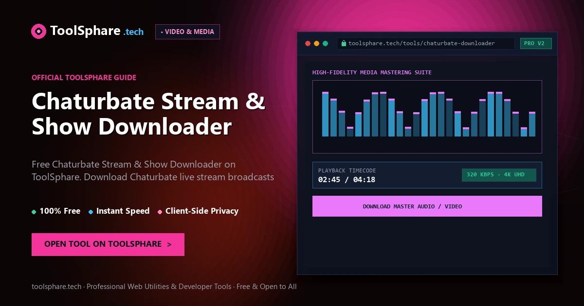 Chaturbate Stream & Show Downloader: free online guide - ToolSphare Guide