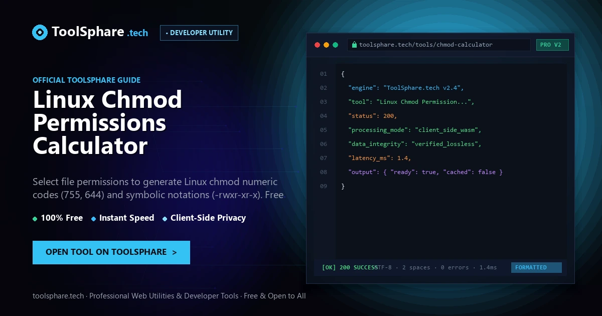 Linux Chmod Permissions Calculator: free online guide - ToolSphare Guide