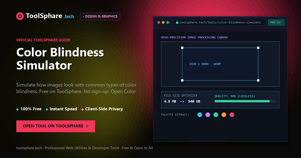 Color Blindness Simulator: free online guide - ToolSphare Guide
