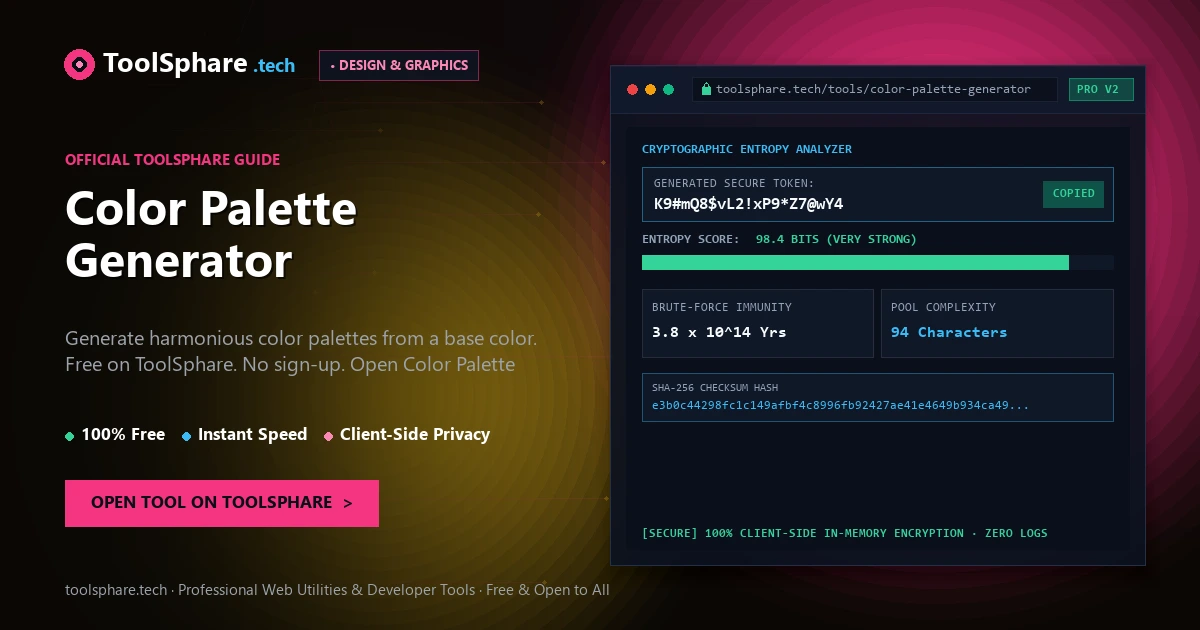 Color Palette Generator: free online guide - ToolSphare Guide