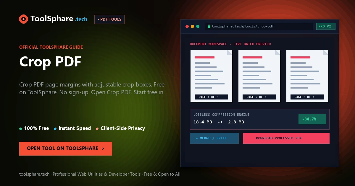 Crop PDF: free online guide - ToolSphare Guide