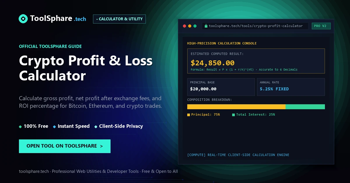 Crypto Profit & Loss Calculator: free online guide - ToolSphare Guide