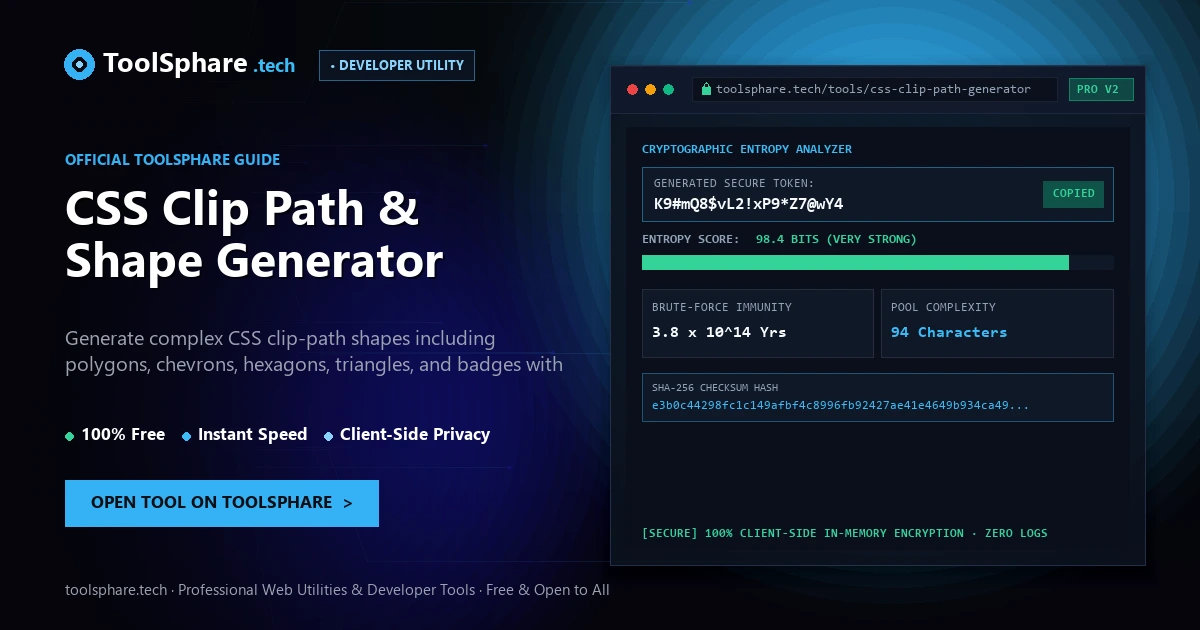 CSS Clip Path & Shape Generator: free online guide - ToolSphare Guide