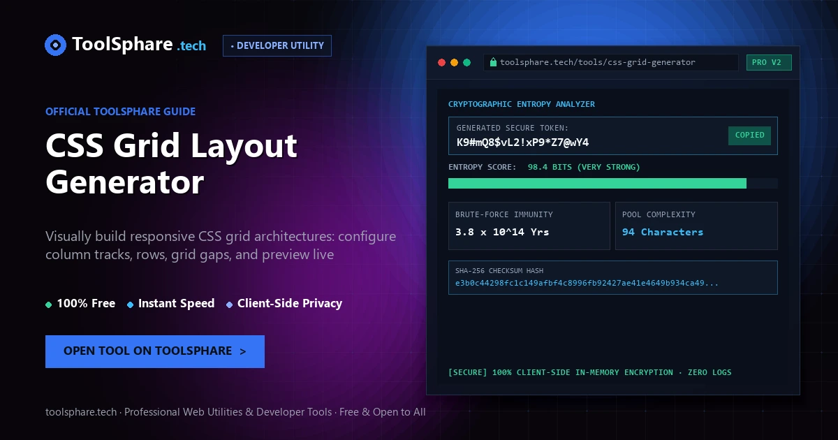 CSS Grid Layout Generator: free online guide - ToolSphare Guide