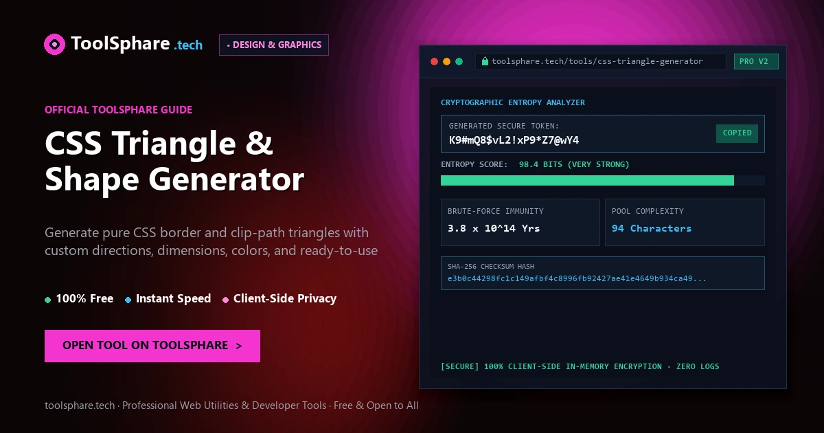 CSS Triangle & Shape Generator: free online guide - ToolSphare Guide