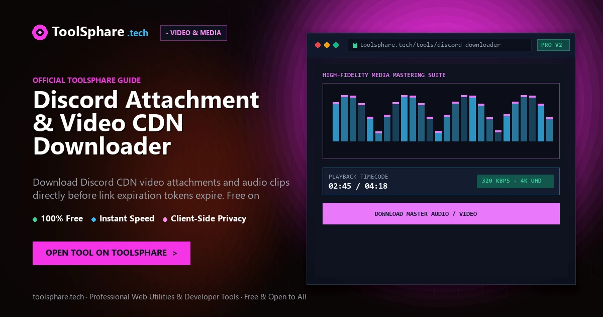 Discord Attachment & Video CDN Downloader: free online guide - ToolSphare Guide