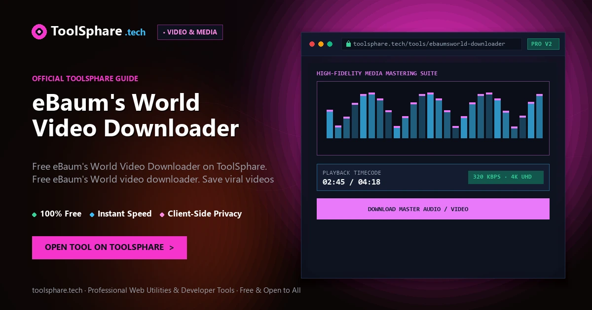 eBaum's World Video Downloader: free online guide - ToolSphare Guide