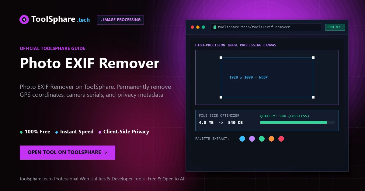 Photo EXIF Remover: free online guide - ToolSphare Guide