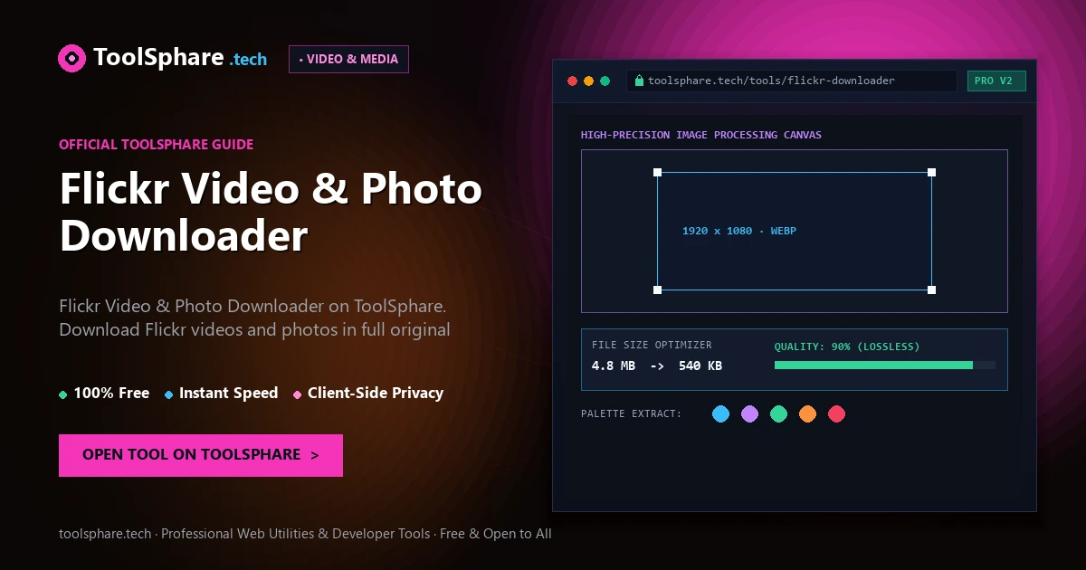 Flickr Video & Photo Downloader: free online guide - ToolSphare Guide