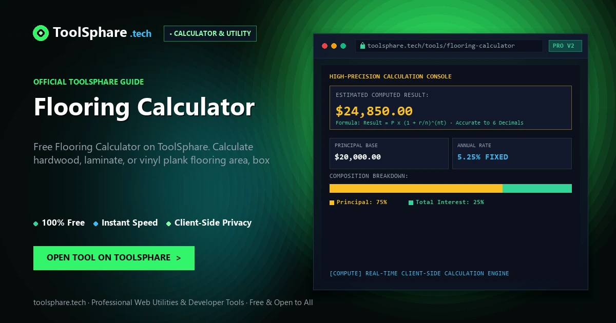 Flooring Calculator: free online guide - ToolSphare Guide