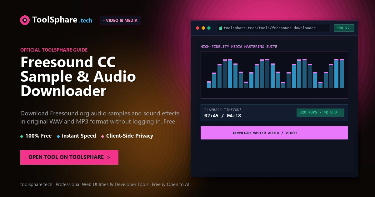 Freesound CC Sample & Audio Downloader: free online guide - ToolSphare Guide