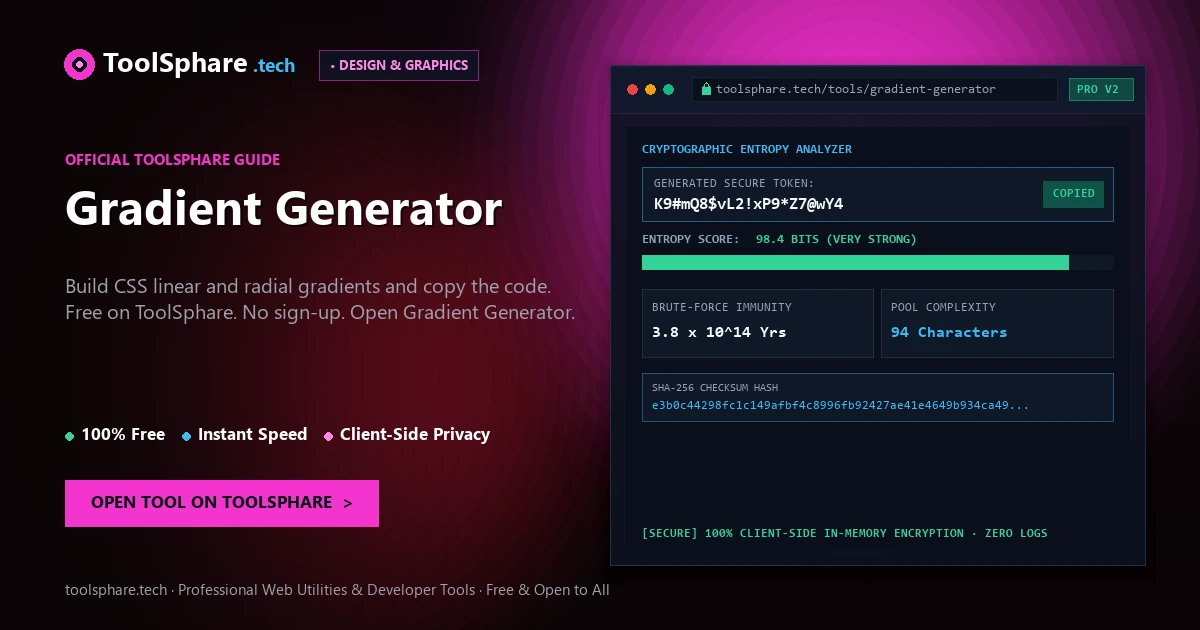Gradient Generator: free online guide - ToolSphare Guide
