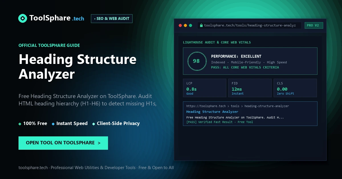 Heading Structure Analyzer: free online guide - ToolSphare Guide