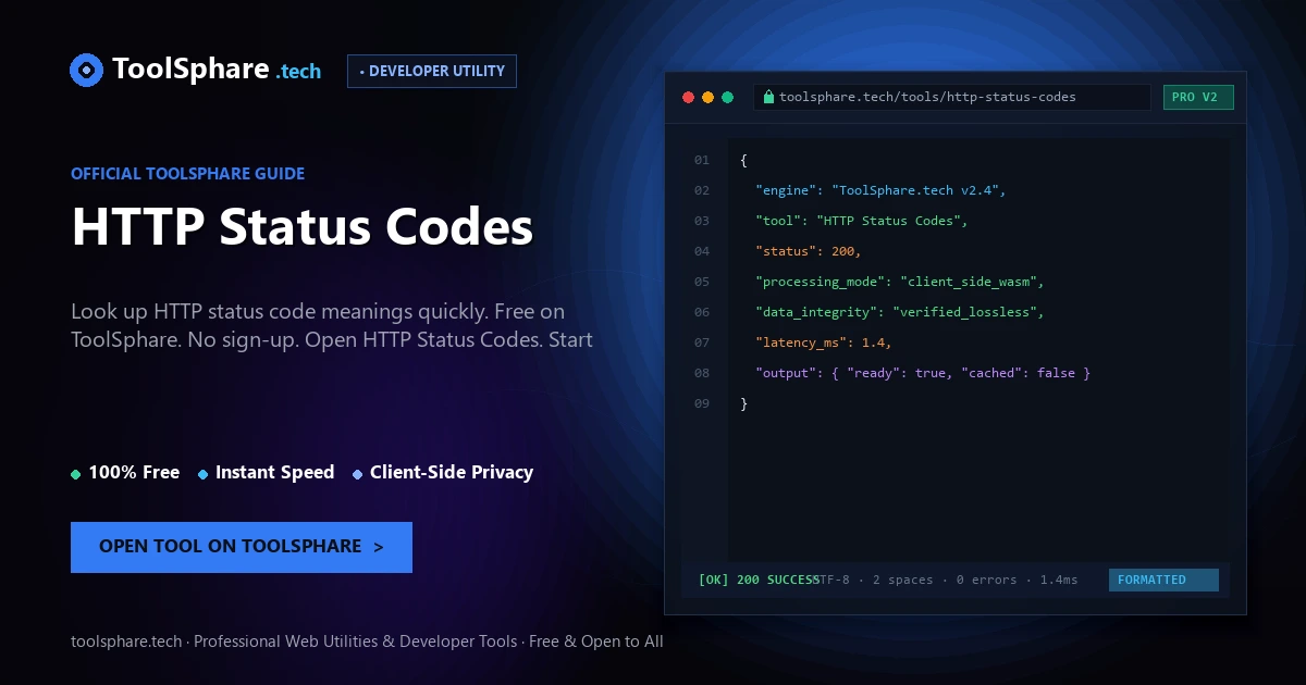 HTTP Status Codes: free online guide - ToolSphare Guide