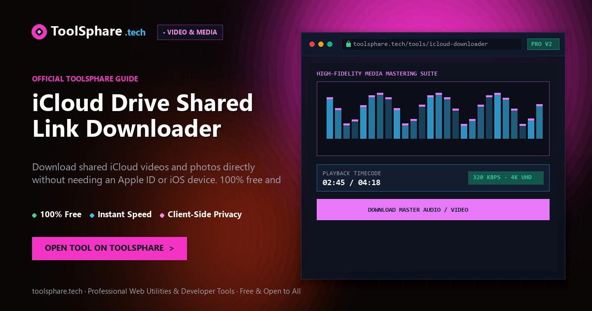 iCloud Drive Shared Link Downloader: free online guide - ToolSphare Guide