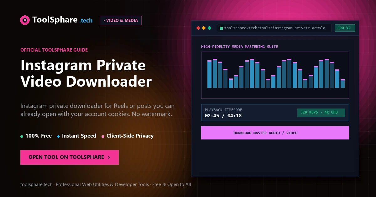 Instagram Private Video Downloader: free online guide - ToolSphare Guide