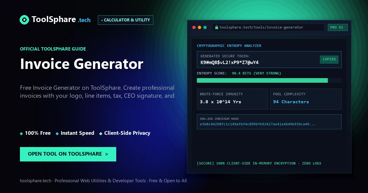 Invoice Generator: free online guide - ToolSphare Guide