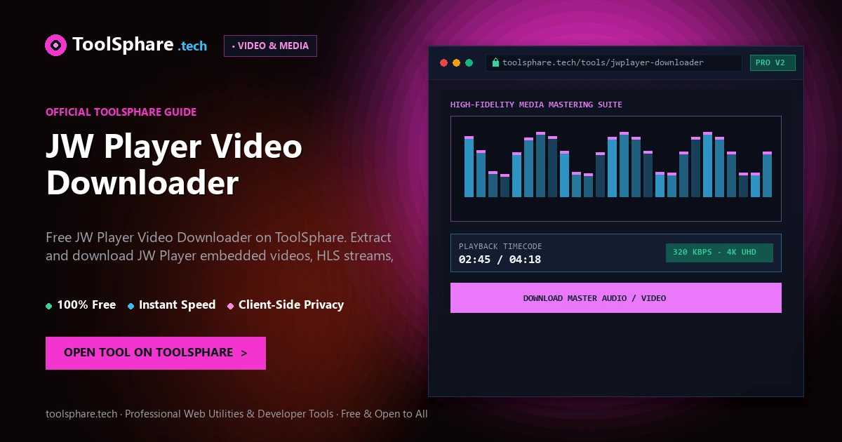 JW Player Video Downloader: free online guide - ToolSphare Guide