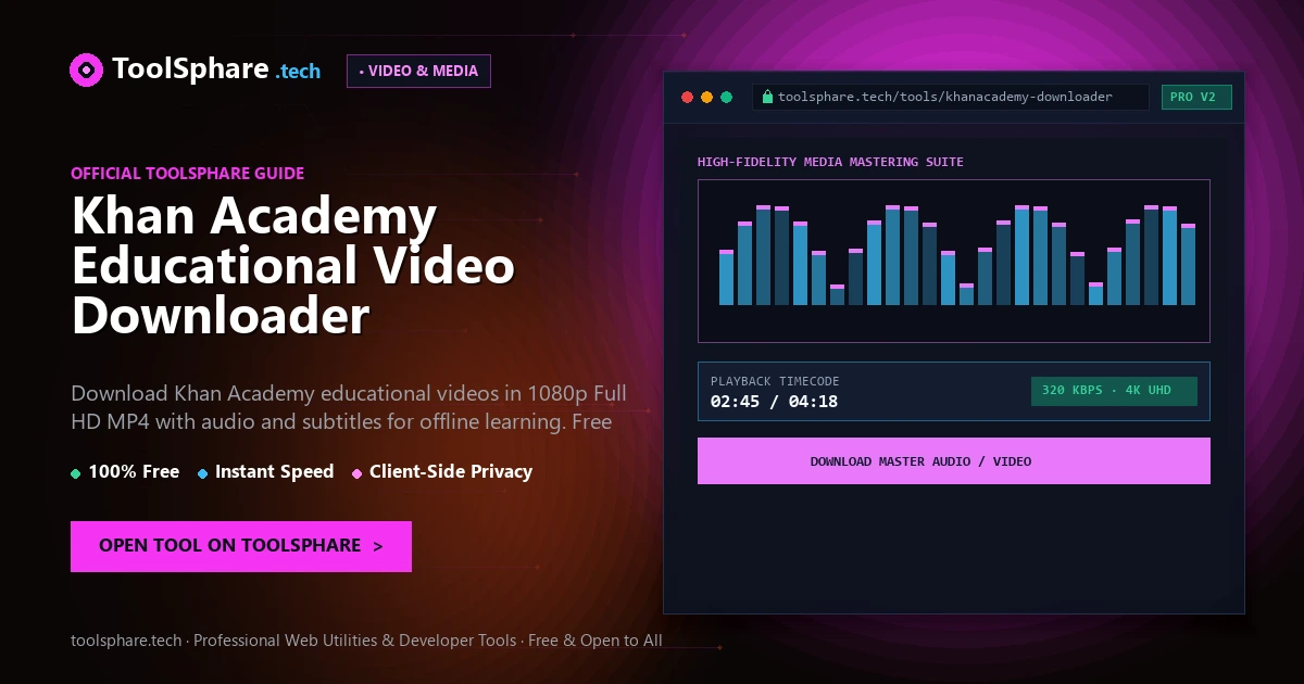 Khan Academy Educational Video Downloader: free online guide - ToolSphare Guide