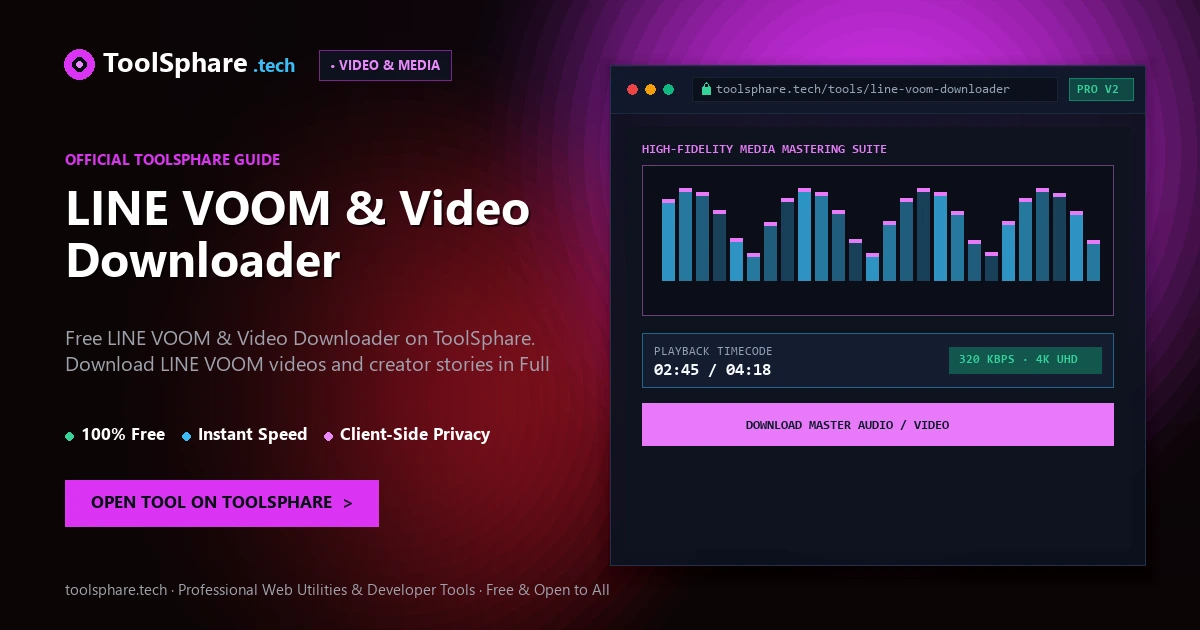 LINE VOOM & Video Downloader: free online guide - ToolSphare Guide