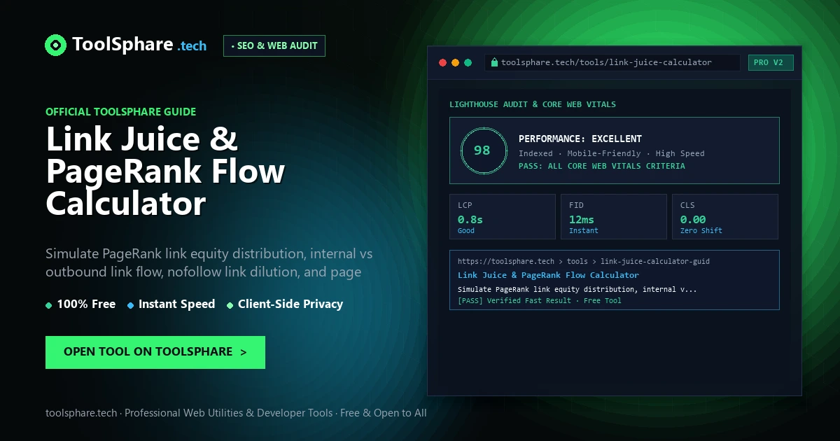 Link Juice & PageRank Flow Calculator: free online guide - ToolSphare Guide