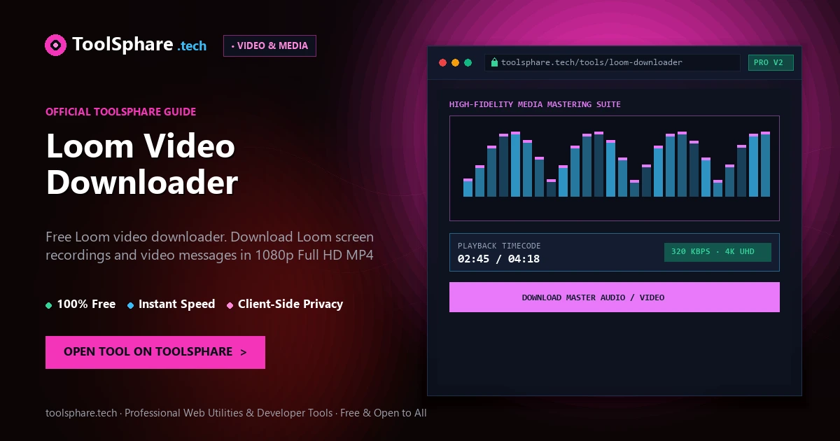 Loom Video Downloader: free online guide - ToolSphare Guide