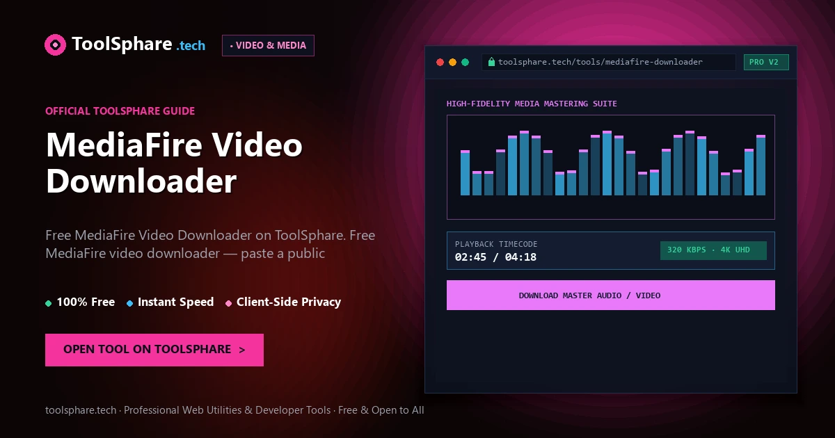 MediaFire Video Downloader: free online guide - ToolSphare Guide
