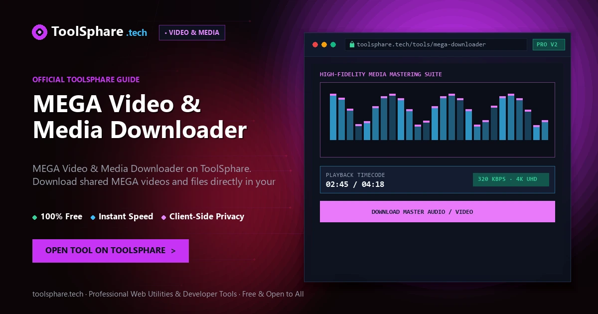 MEGA Video & Media Downloader: free online guide - ToolSphare Guide