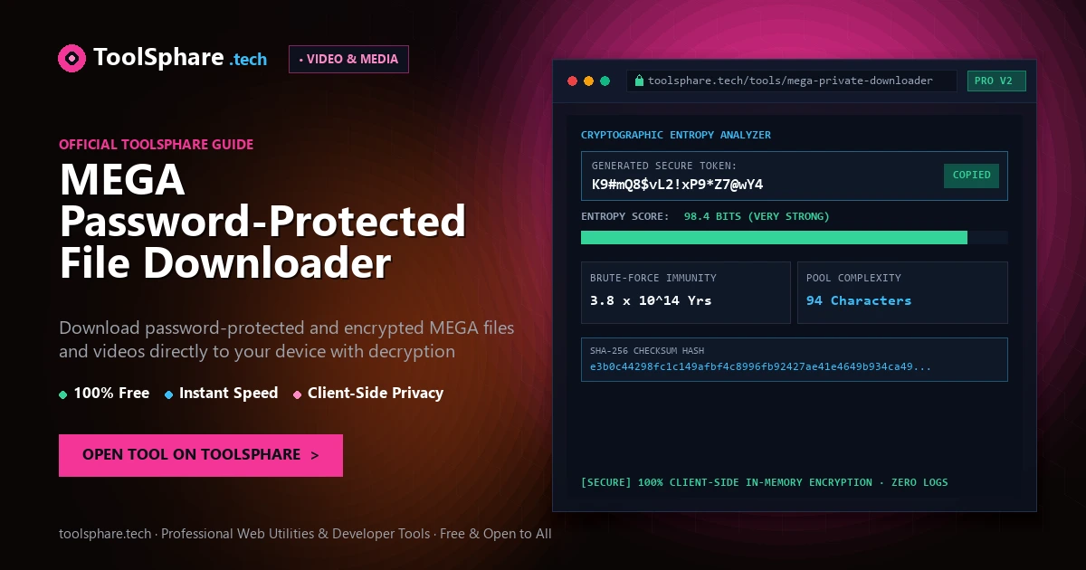 MEGA Password-Protected File Downloader: free online guide - ToolSphare Guide