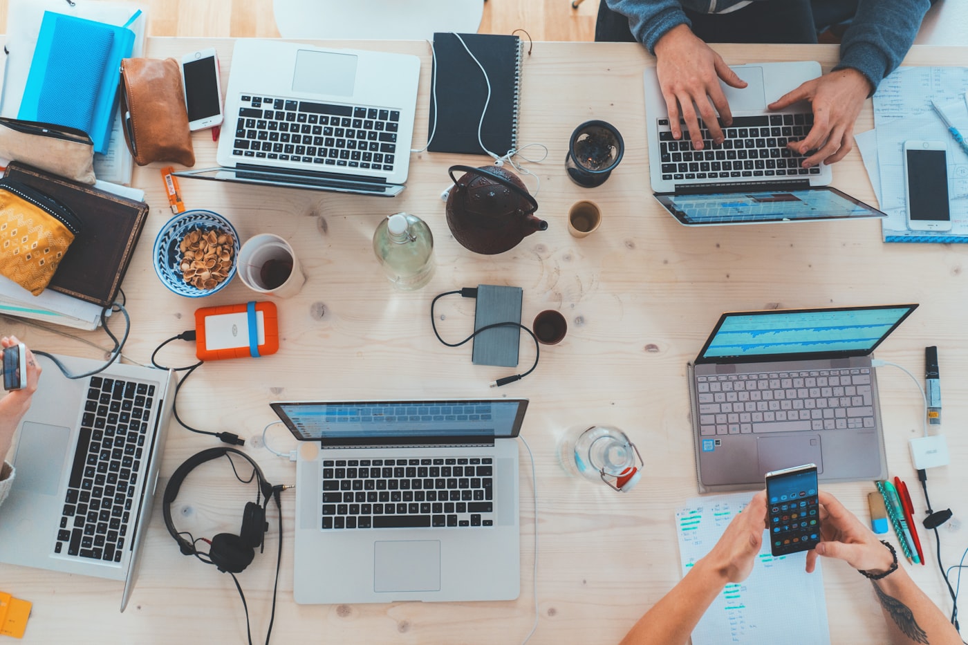 Team laptops for downloading shared MEGA media files