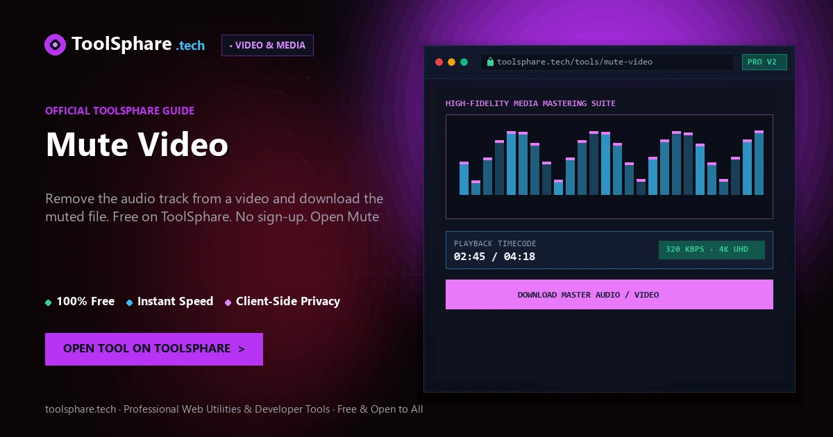 Mute Video: free online guide - ToolSphare Guide