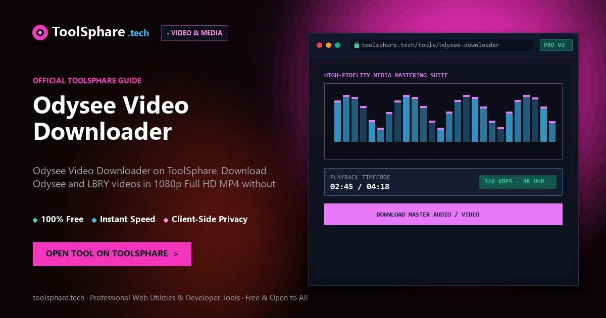 Odysee Video Downloader: free online guide - ToolSphare Guide