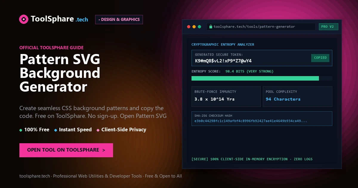 Pattern SVG Background Generator: free online guide - ToolSphare Guide