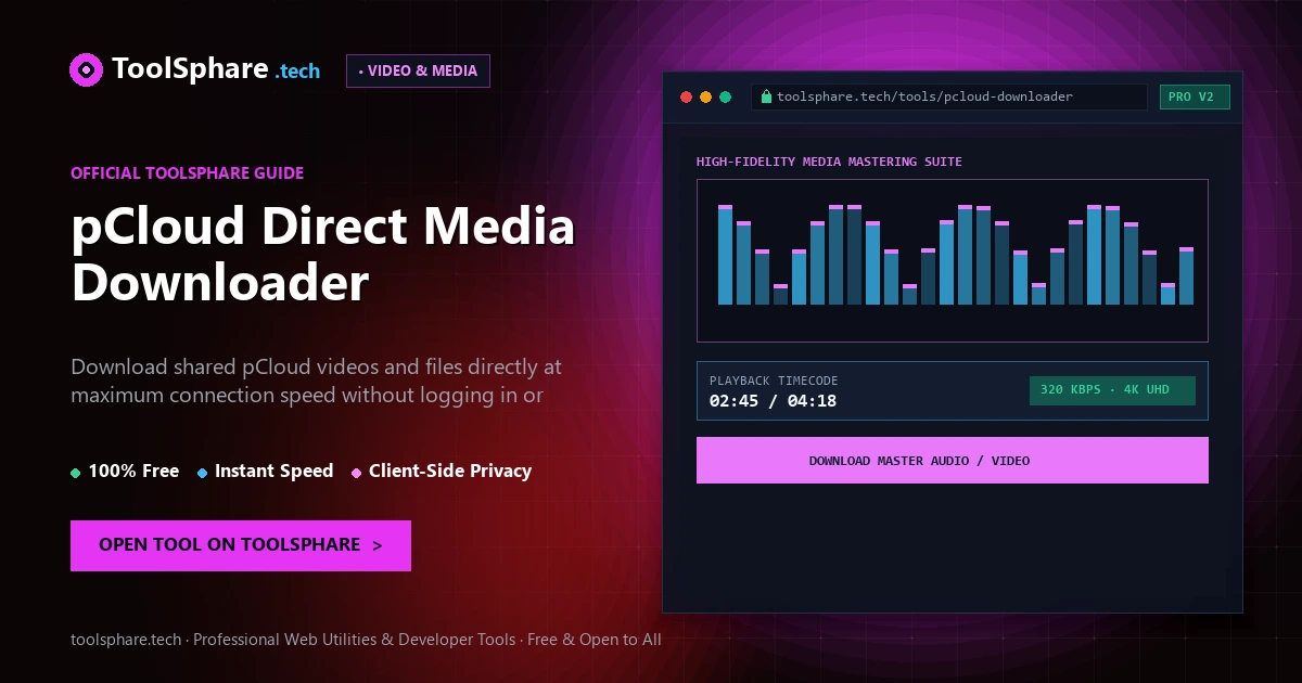 pCloud Direct Media Downloader: free online guide - ToolSphare Guide