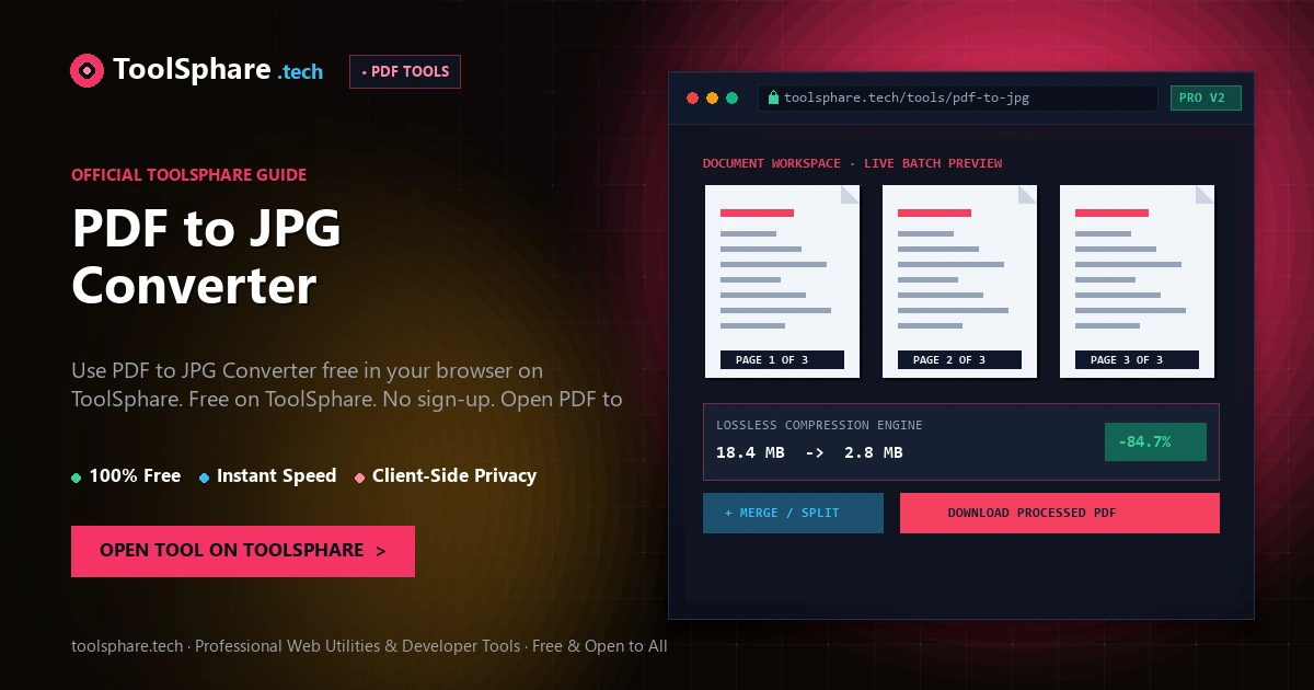 PDF to JPG Converter: free online guide - ToolSphare Guide