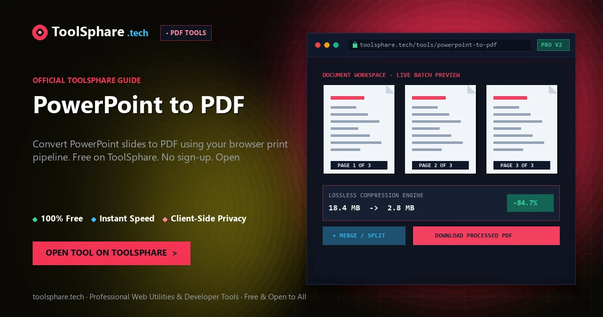 PowerPoint to PDF: free online guide - ToolSphare Guide