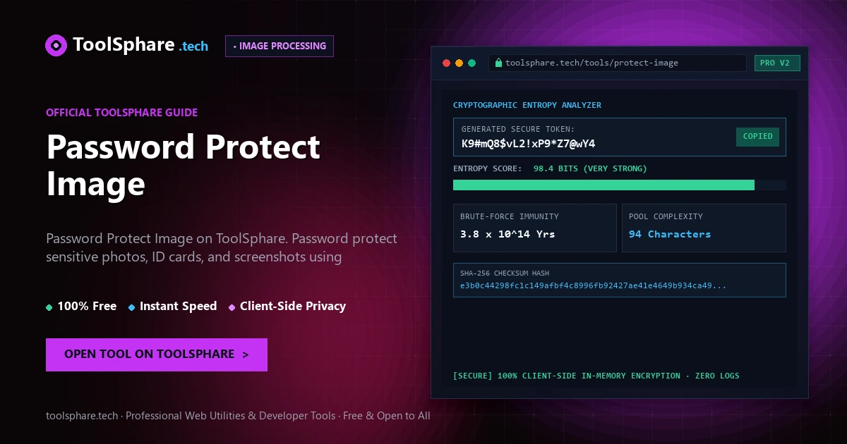 Password Protect Image: free online guide - ToolSphare Guide