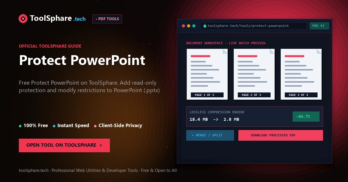 Protect PowerPoint: free online guide - ToolSphare Guide