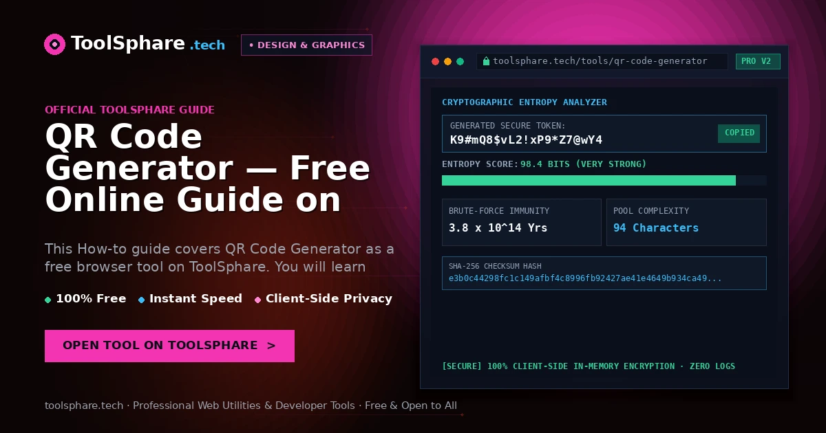 QR Code Generator — Free Online Guide on ToolSphare - ToolSphare Guide
