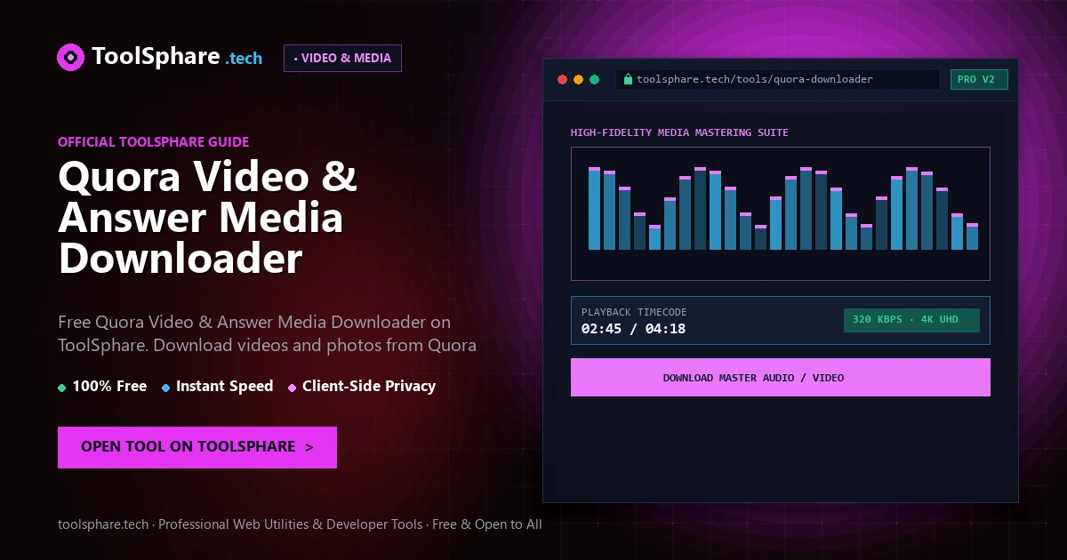 Quora Video & Answer Media Downloader: free online guide - ToolSphare Guide