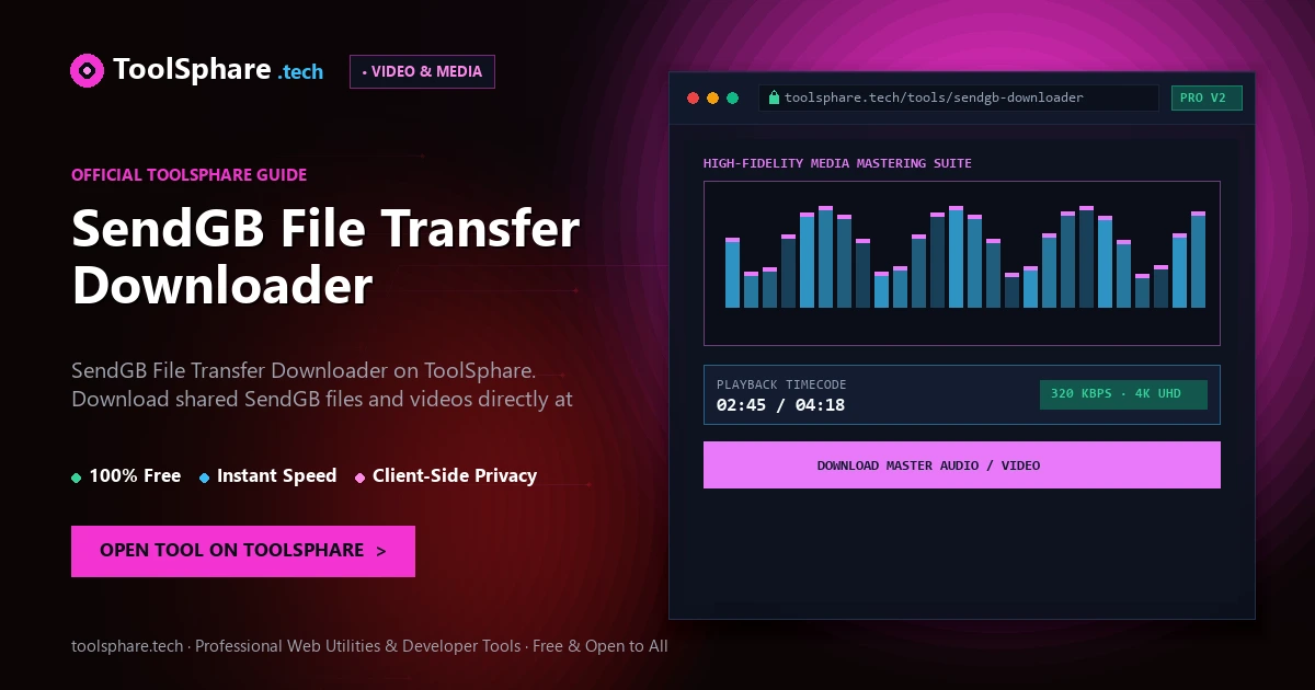 SendGB File Transfer Downloader: free online guide - ToolSphare Guide